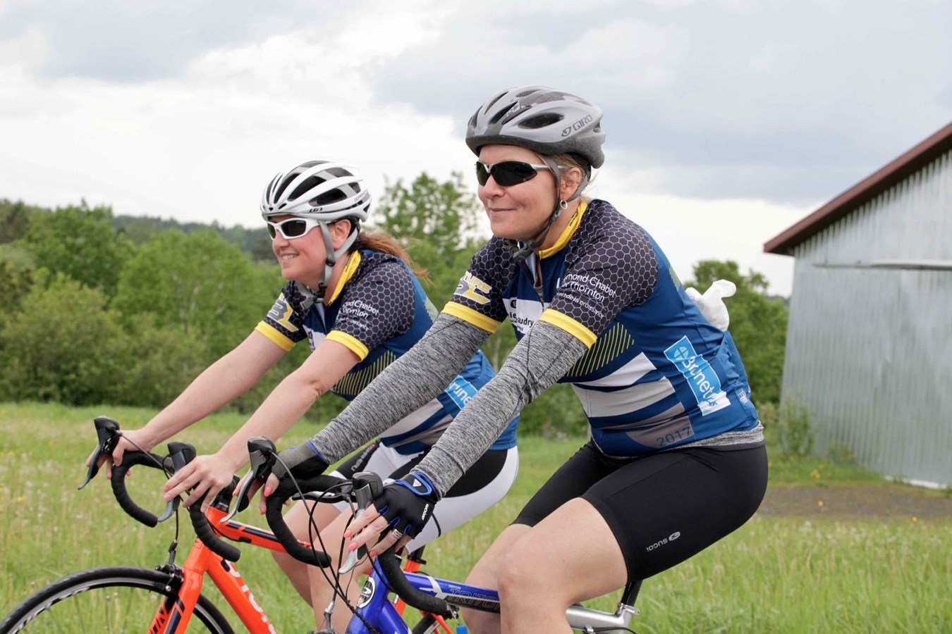 La grêle, le vent, la pluie : rien n'arrête les cyclistes du Défi Tour de Beauce 2017