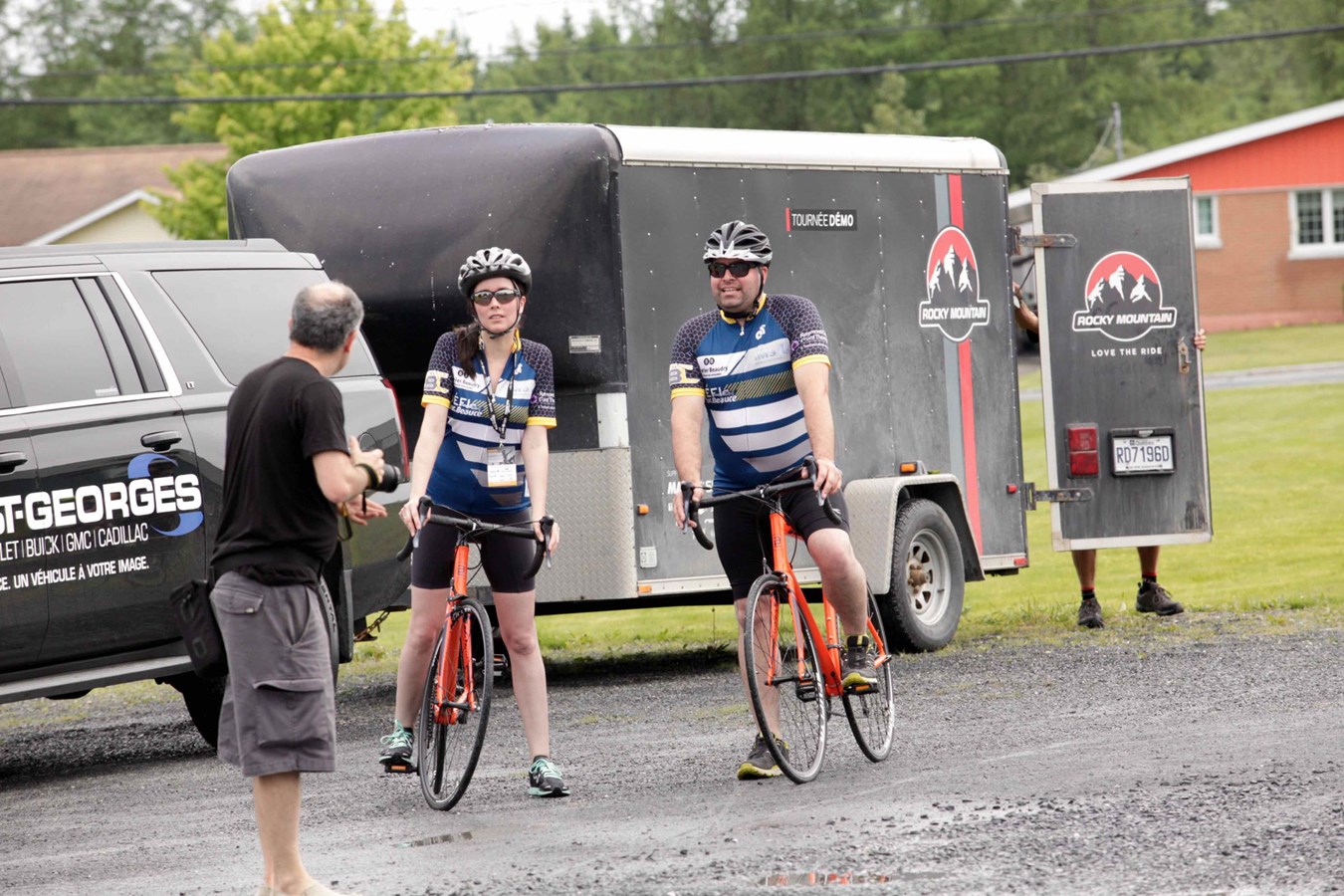 La grêle, le vent, la pluie : rien n'arrête les cyclistes du Défi Tour de Beauce 2017