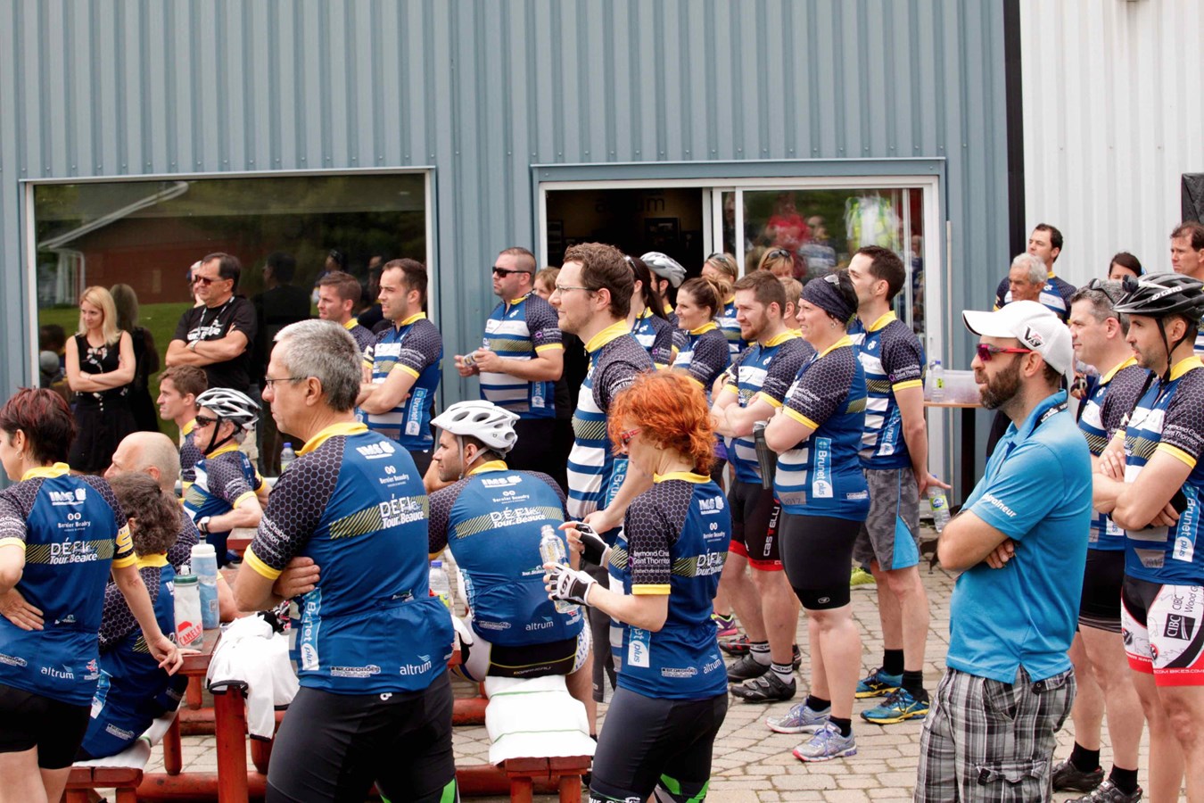 La grêle, le vent, la pluie : rien n'arrête les cyclistes du Défi Tour de Beauce 2017