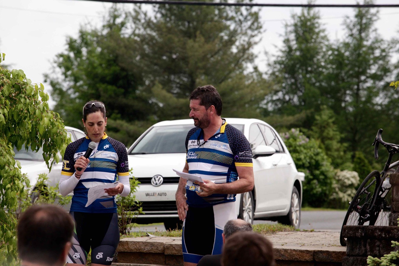 La grêle, le vent, la pluie : rien n'arrête les cyclistes du Défi Tour de Beauce 2017