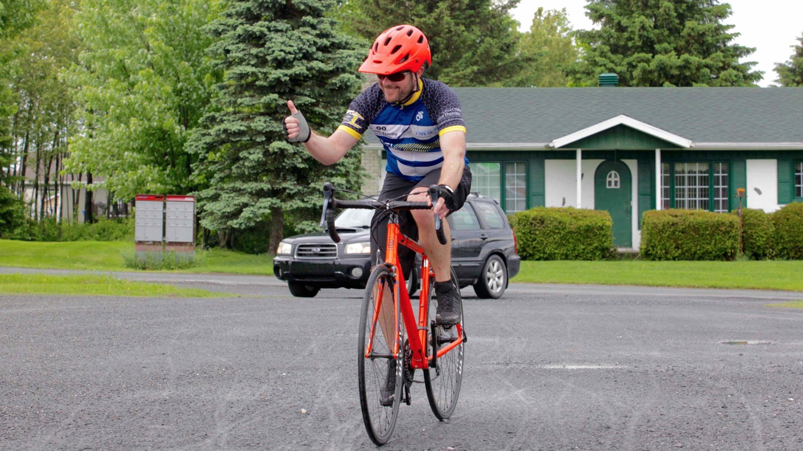 La grêle, le vent, la pluie : rien n'arrête les cyclistes du Défi Tour de Beauce 2017