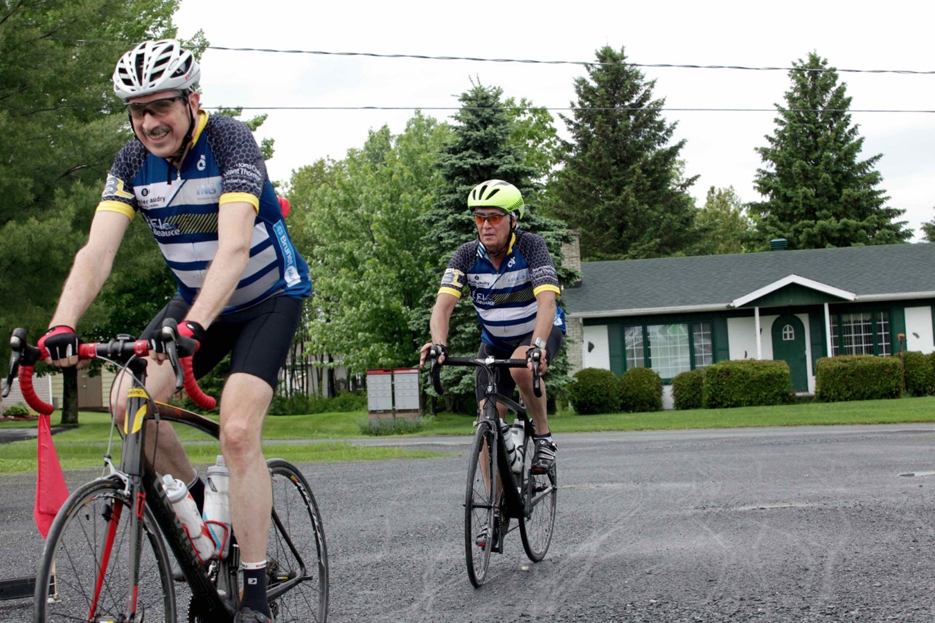 La grêle, le vent, la pluie : rien n'arrête les cyclistes du Défi Tour de Beauce 2017