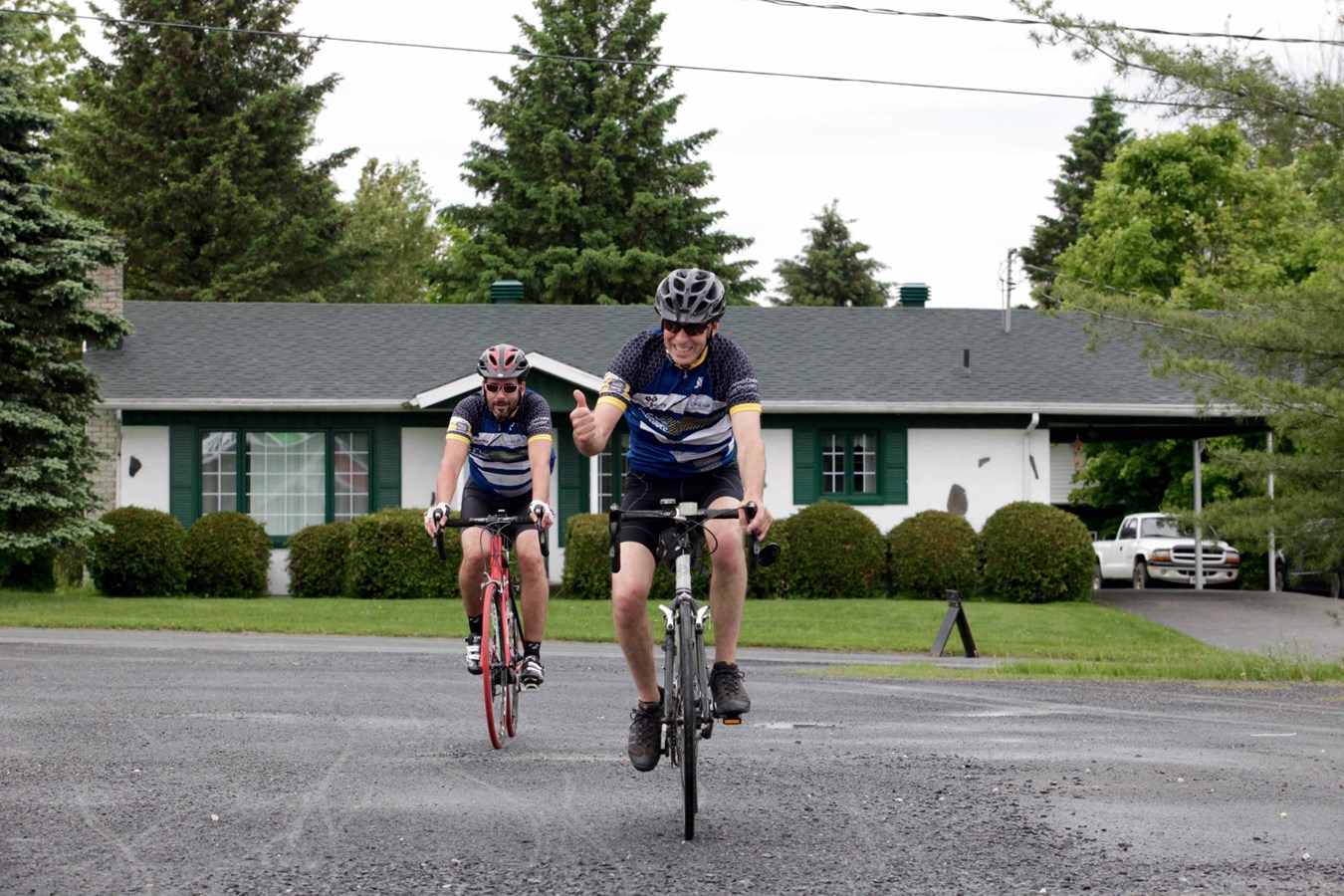 La grêle, le vent, la pluie : rien n'arrête les cyclistes du Défi Tour de Beauce 2017