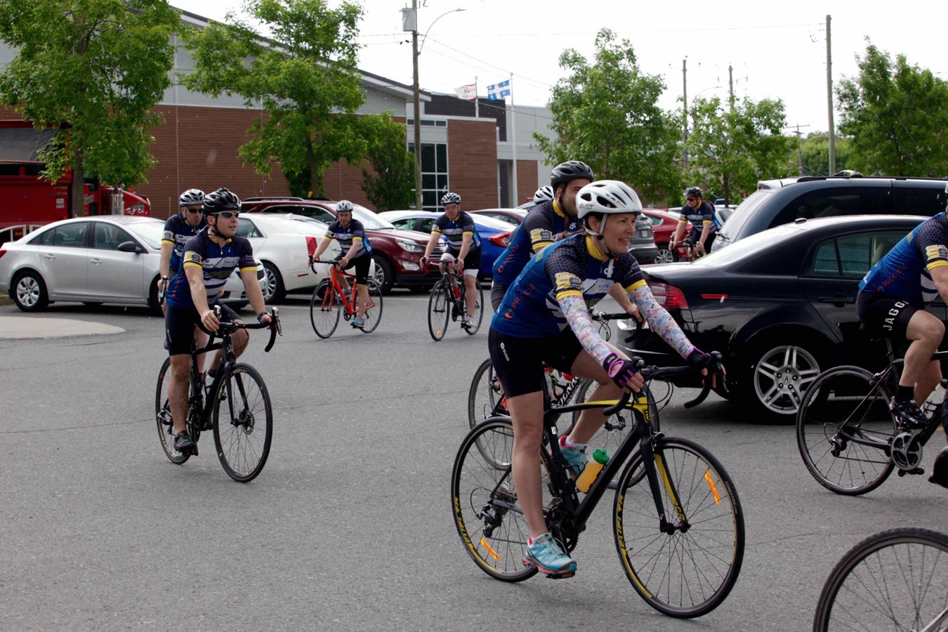 La grêle, le vent, la pluie : rien n'arrête les cyclistes du Défi Tour de Beauce 2017