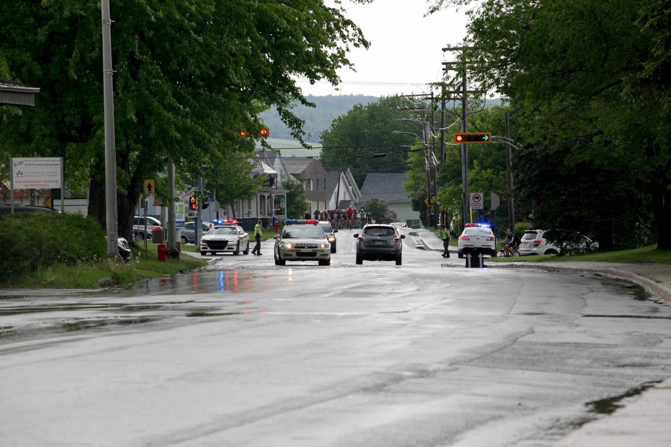 La grêle, le vent, la pluie : rien n'arrête les cyclistes du Défi Tour de Beauce 2017