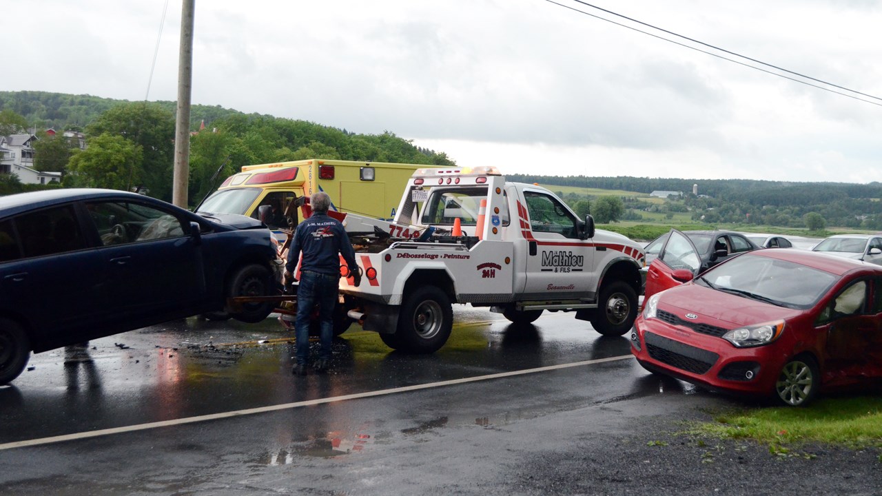 EN BREF | Accident sur l'avenue Lambert à Beauceville