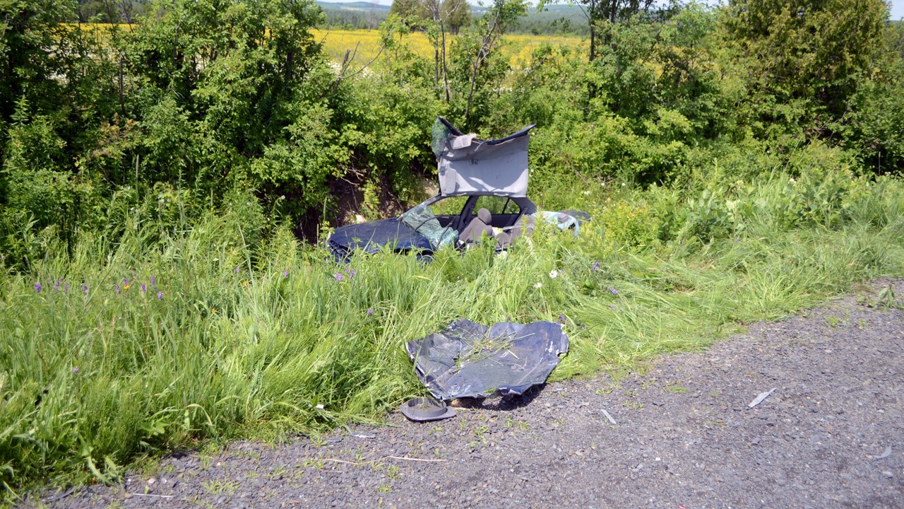 La voiture de la victime.