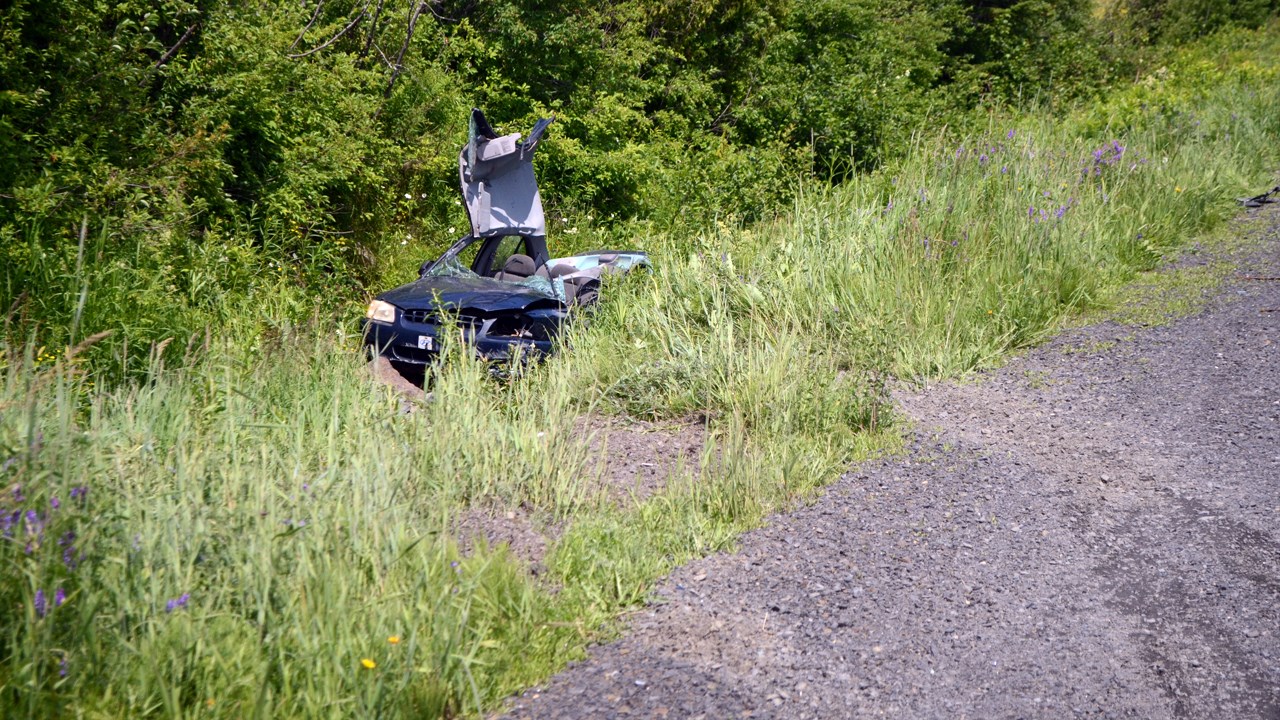 La voiture de la victime.