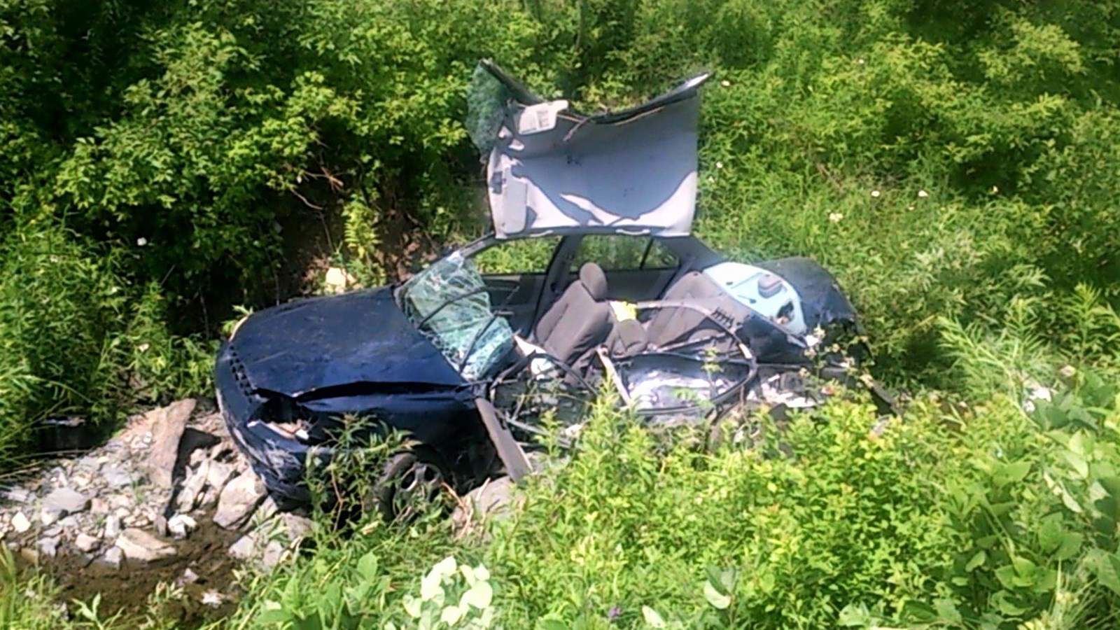 La voiture de la victime.