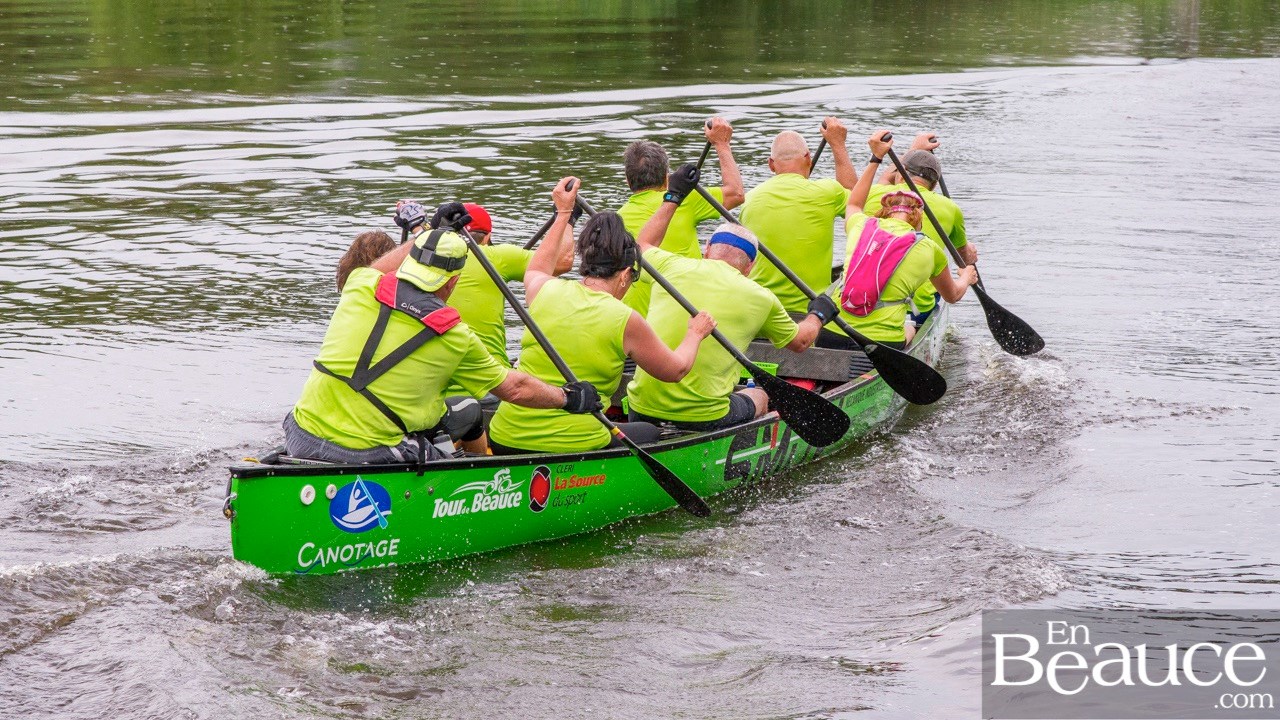 COURSE RABASKA 1/2 | Huit canots se sont affrontés sur la rivière à St-Georges