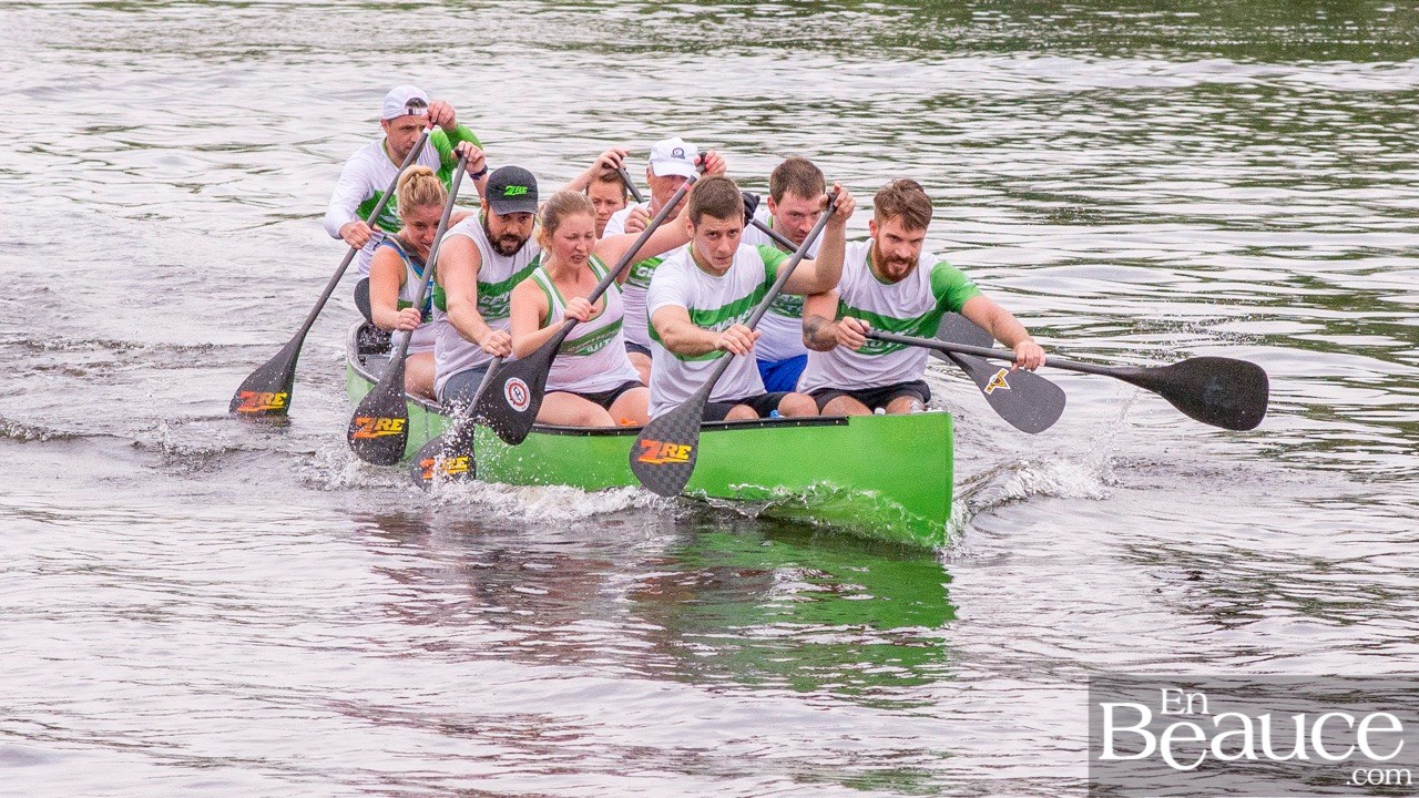 COURSE RABASKA 1/2 | Huit canots se sont affrontés sur la rivière à St-Georges