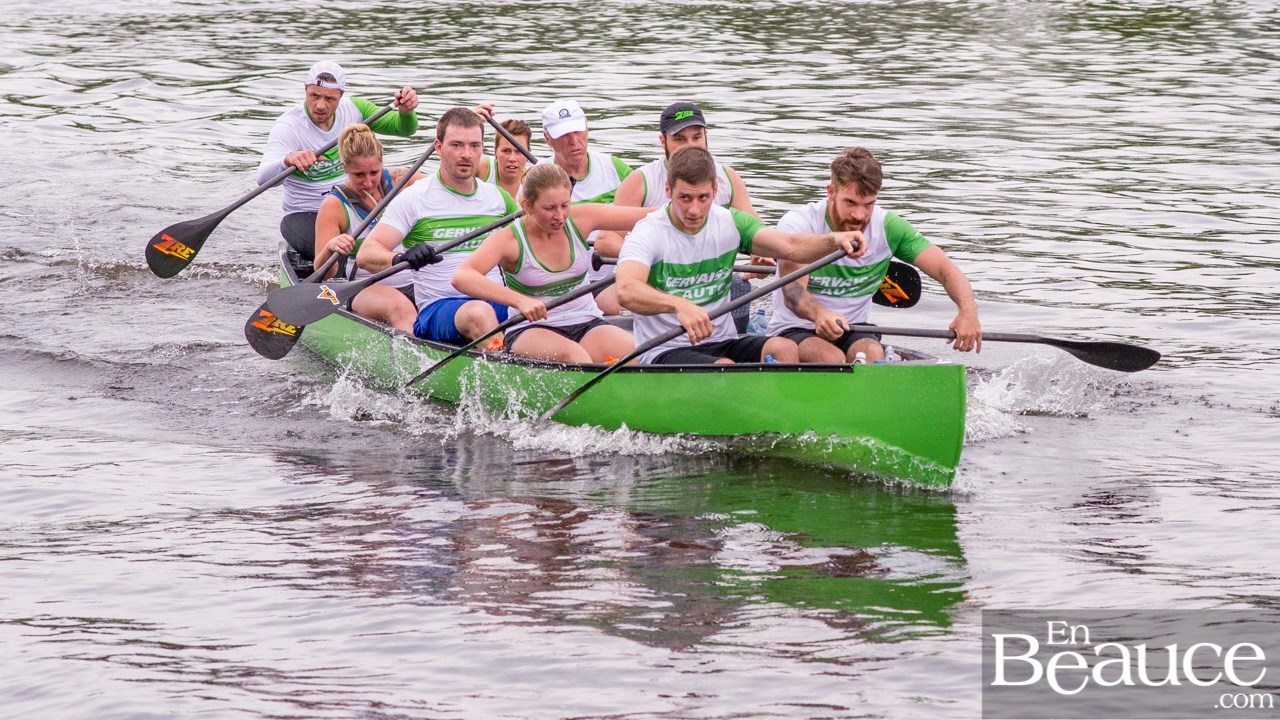COURSE RABASKA 1/2 | Huit canots se sont affrontés sur la rivière à St-Georges