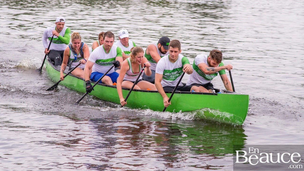 COURSE RABASKA 1/2 | Huit canots se sont affrontés sur la rivière à St-Georges