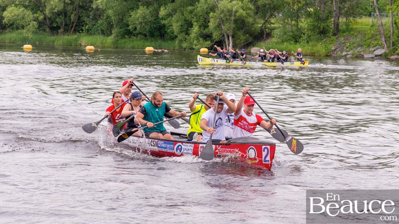 COURSE RABASKA 1/2 | Huit canots se sont affrontés sur la rivière à St-Georges