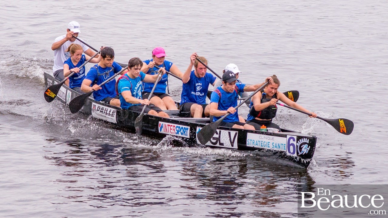 COURSE RABASKA 1/2 | Huit canots se sont affrontés sur la rivière à St-Georges