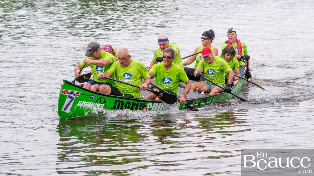 COURSE RABASKA 1/2 | Huit canots se sont affrontés sur la rivière à St-Georges