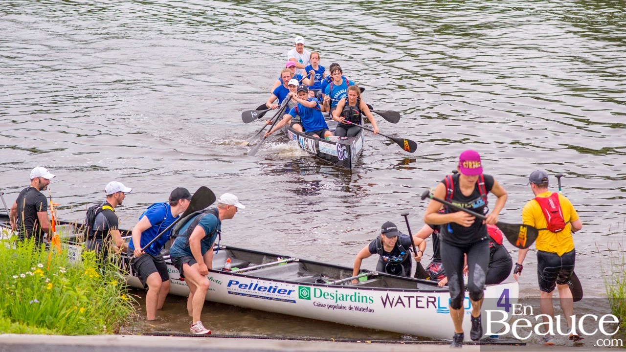 COURSE RABASKA 1/2 | Huit canots se sont affrontés sur la rivière à St-Georges