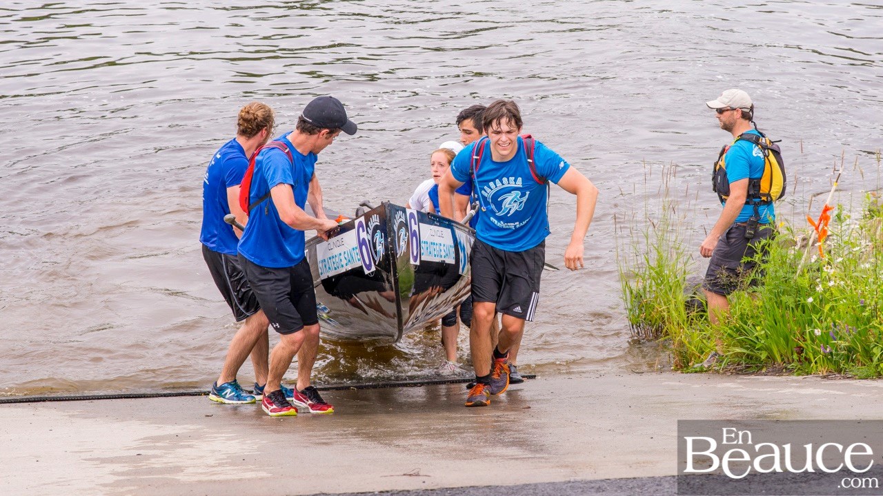 COURSE RABASKA 1/2 | Huit canots se sont affrontés sur la rivière à St-Georges