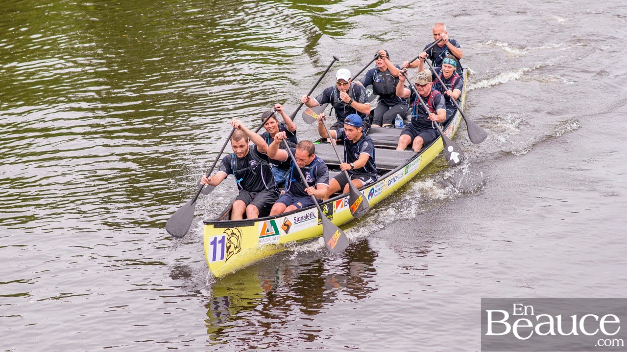 COURSE RABASKA 1/2 | Huit canots se sont affrontés sur la rivière à St-Georges