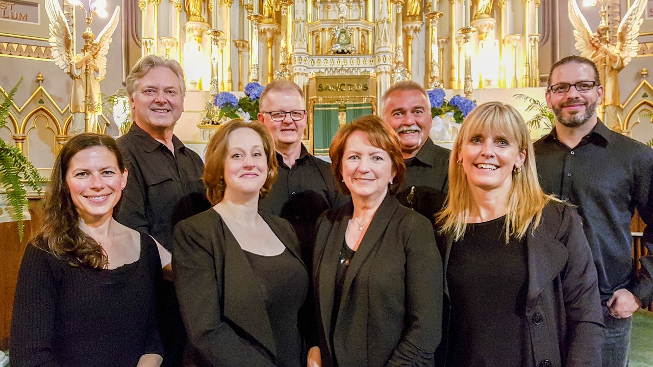 L'octuor vocal de la Beauce participera à la messe du 9 juillet prochain.