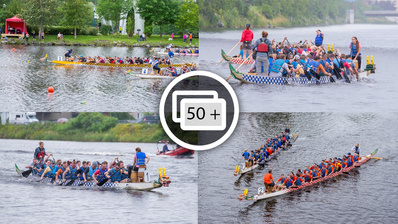 La 9e édition de la course de bateaux-dragons a démarré vers 8h30 samedi matin