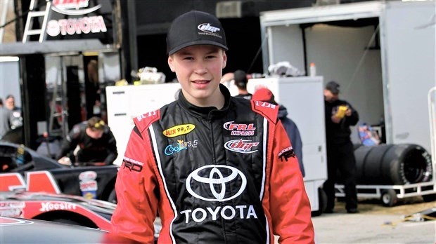 Le pilote de course joselois Raphaël Lessard, âgé de 16 ans.