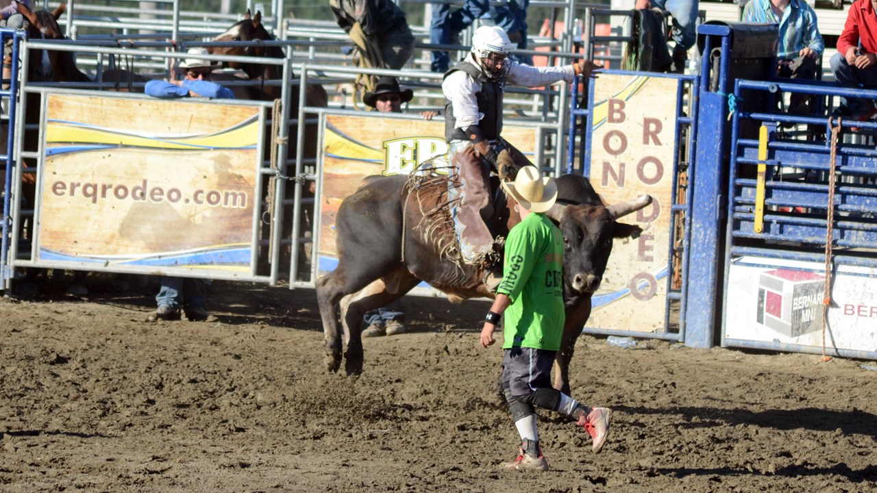 Des estrades pleines pour la finale du rodéo des Festivités western de Saint-Victor