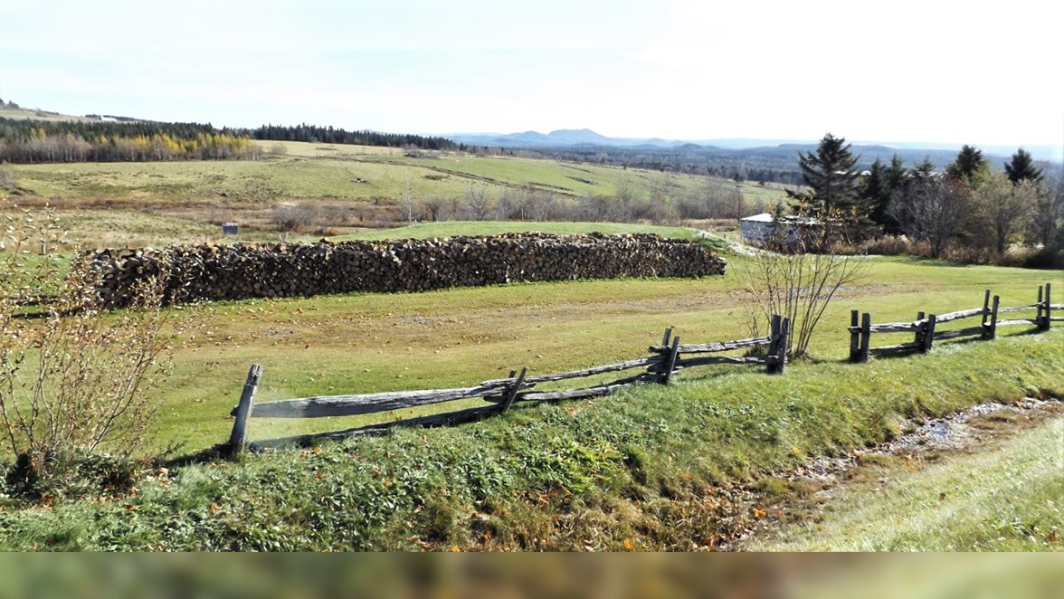 Vue des Appalaches à l'approche de Frampton.
