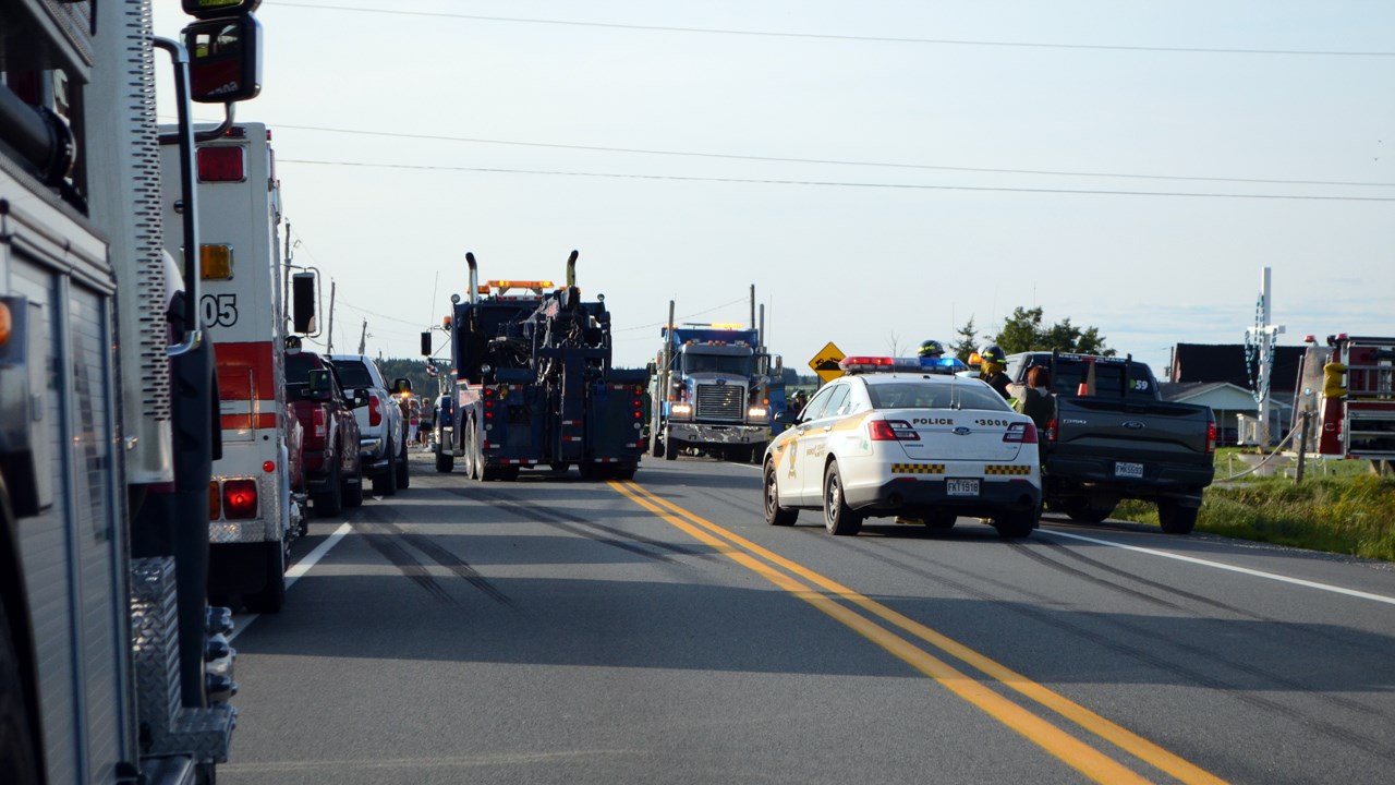 Un accident cause la fermeture de la route 112 entre St-Frédéric et Vallée-Jonction