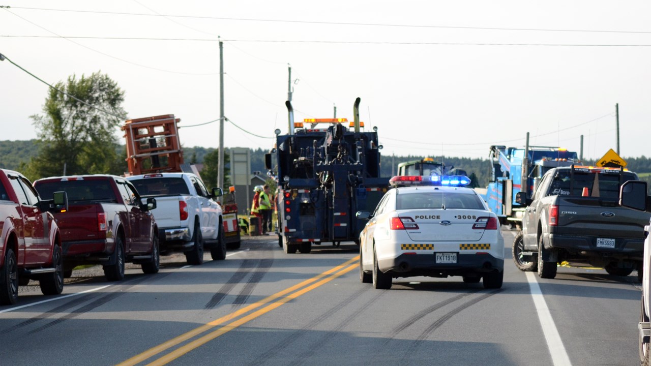 Un accident cause la fermeture de la route 112 entre St-Frédéric et Vallée-Jonction