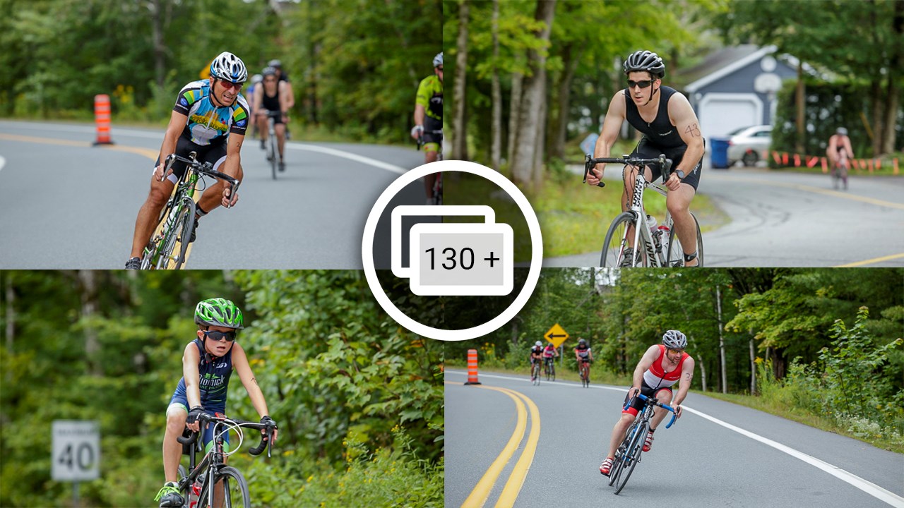 GALERIE 2/3 | Voyez les photos intégrales du Triathlon du Lac-Poulin : le vélo