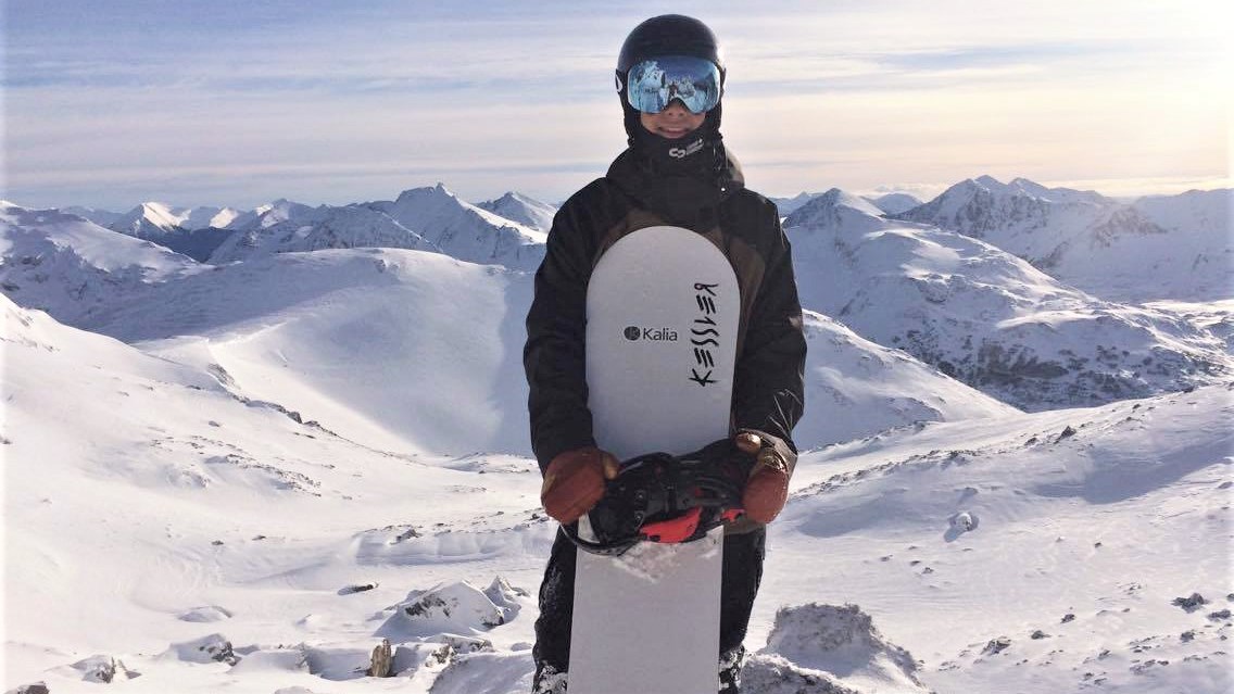 L'athlète beauceron en snowboard cross, Éliot Grondin, originaire de Sainte-Marie.