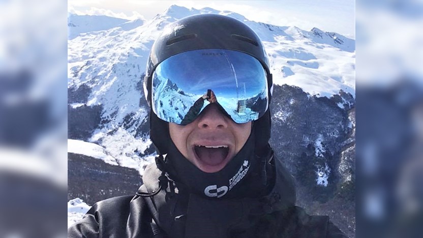 L'athlète beauceron en snowboard cross, Éliot Grondin, originaire de Sainte-Marie.