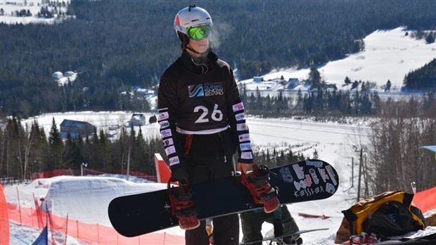 L'athlète beauceron en snowboard cross Éliot Grondin, de Sainte-Marie.