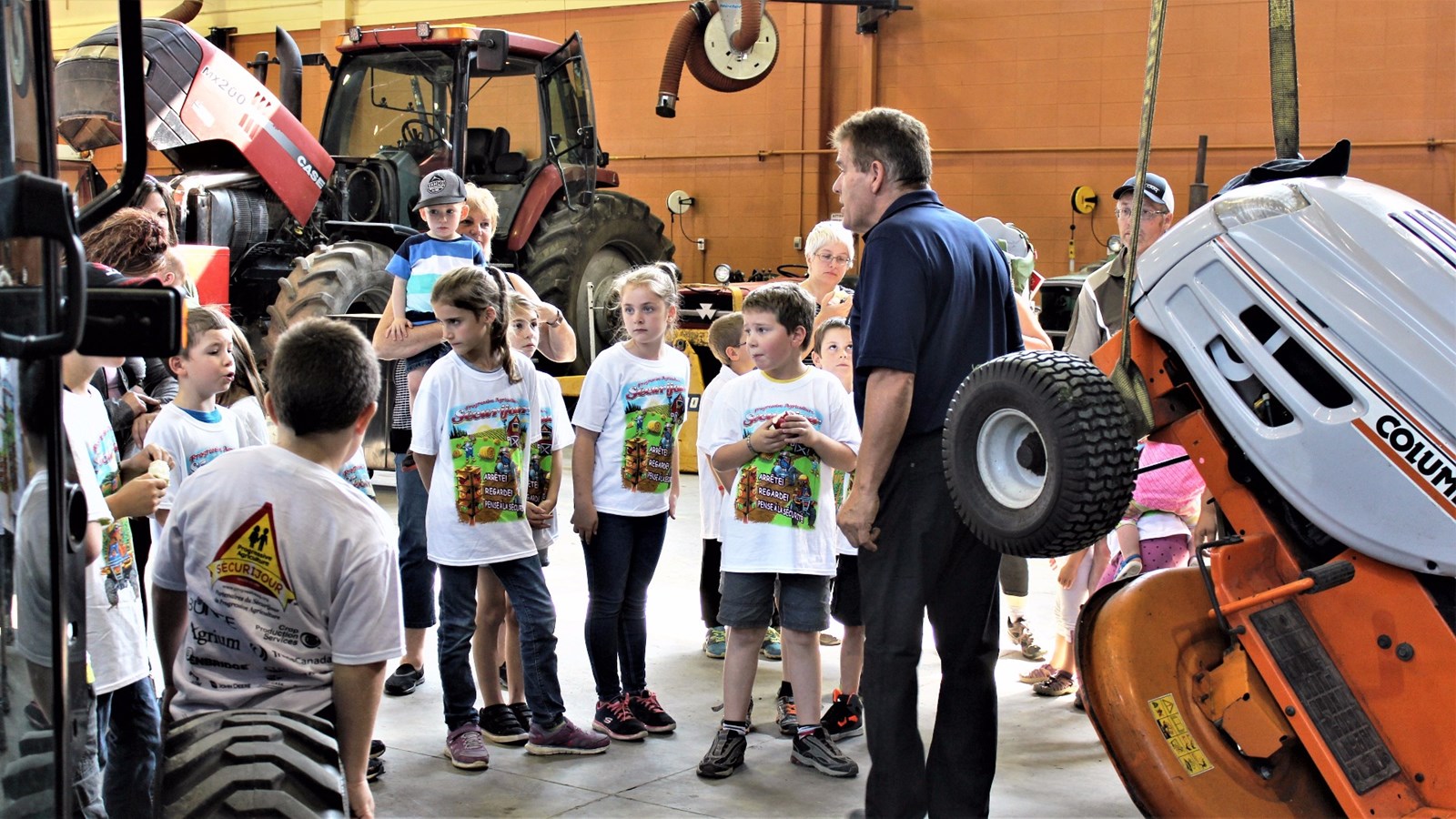 Une quarantaine d'enfants d’agriculteurs âgés de 7 à 12 ans ont participé à l'activité de prévention organisée par l'UPA Chaudière-Appalaches lors du samedi 16 septembre 2017.