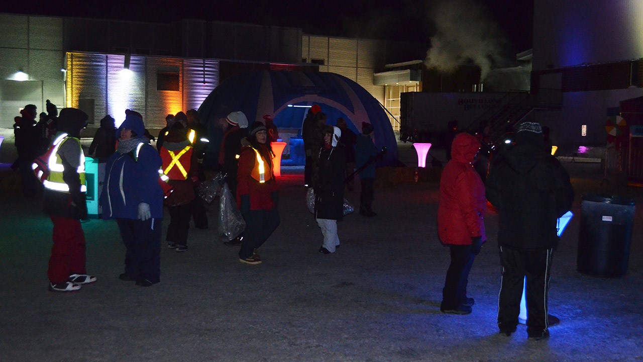 Malgré le froid, on célèbre le Nouvel An à Saint-Georges