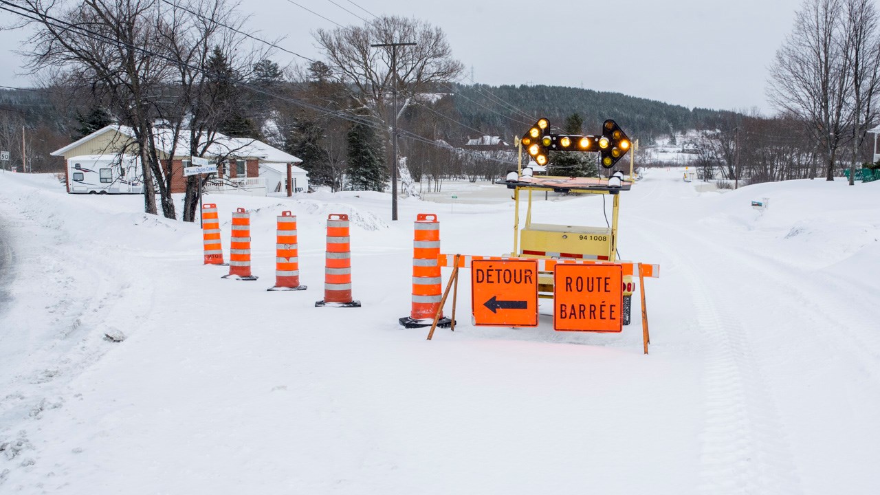 Plusieurs voies de circulation fermées dans la vallée de la Chaudière