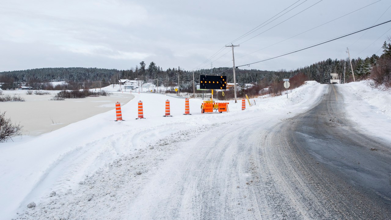 Plusieurs voies de circulation fermées dans la vallée de la Chaudière