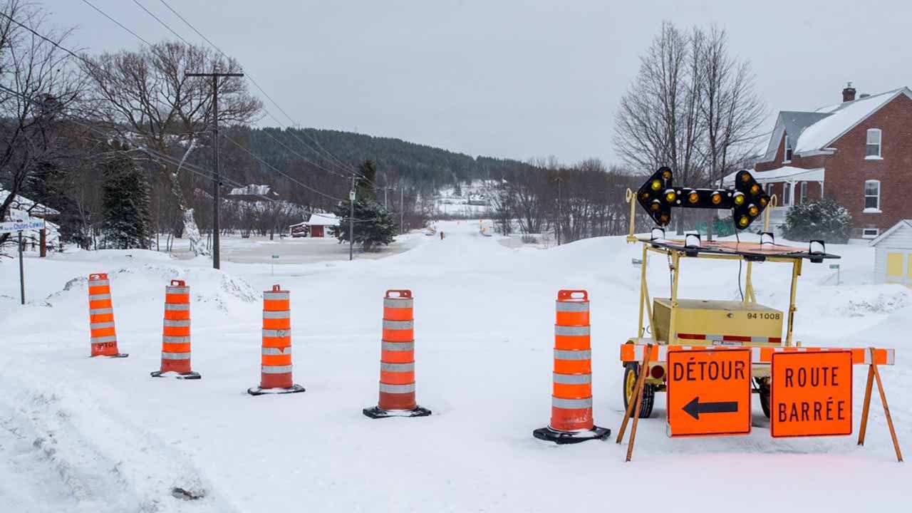 Inondations : routes fermées à Beauceville, St-Joseph, Ste-Marie et Vallée-Jonction