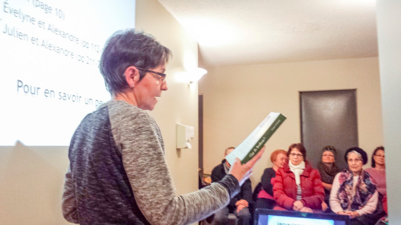 Solange Lapointe est venue présenter son premier roman à Saint-Honoré-de-Shenley