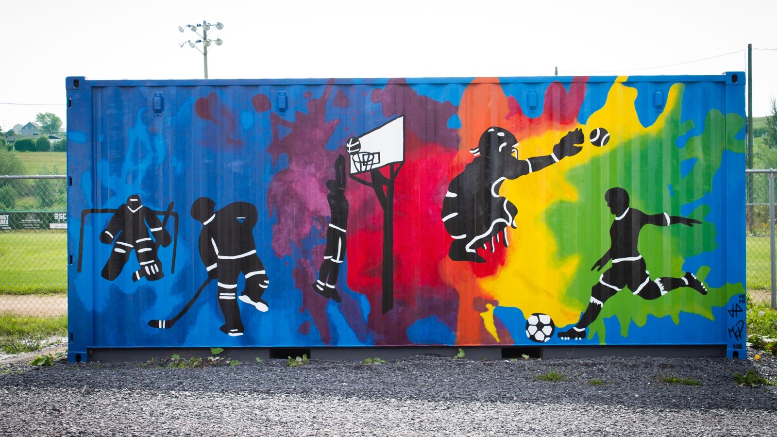 Une fresque réalisée grâce au fonds 2018.