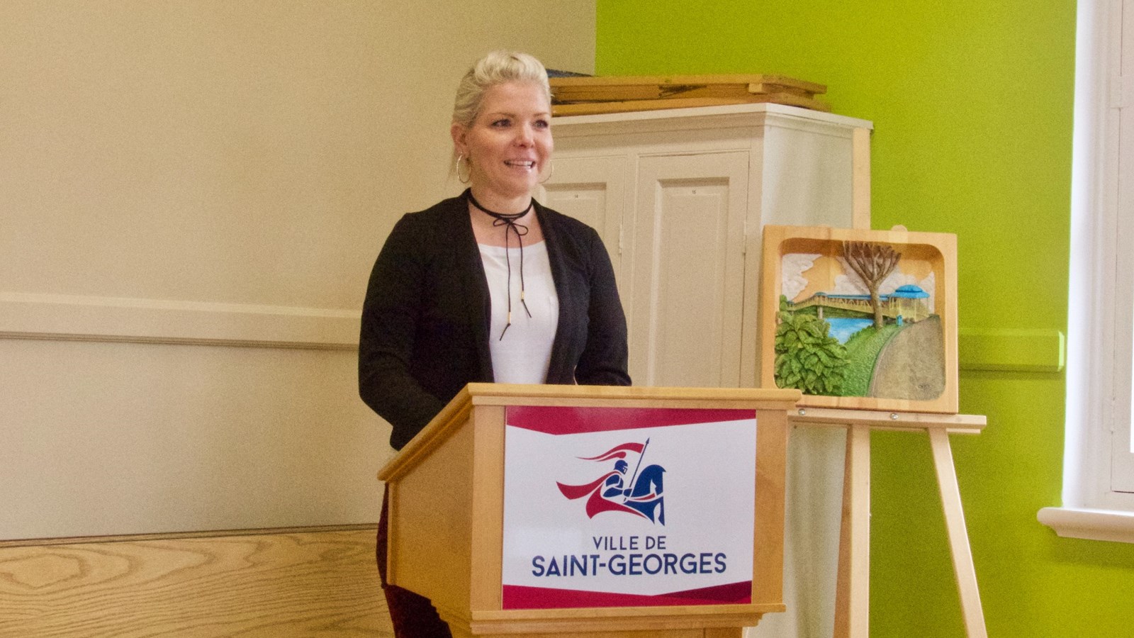Julie Potvin, présidente d'Artistes et artisans de Beauce