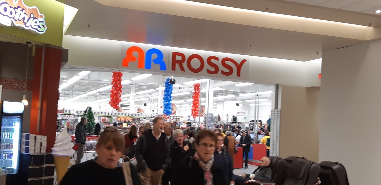 Achalandage important pour l'ouverture du Rossy