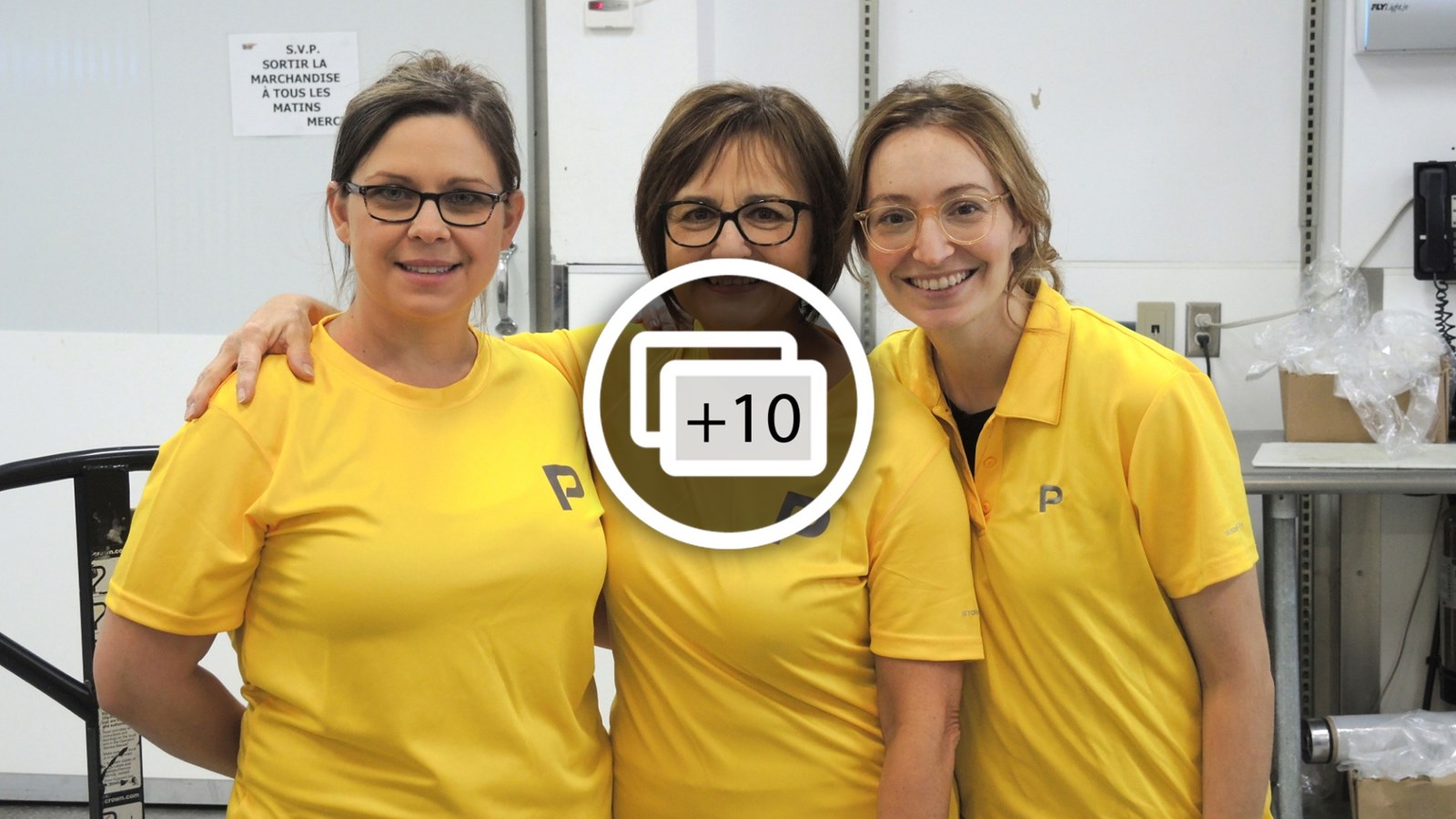 De gauche à droite : Maude Caron, Lise Grenier et Maryanne Jeffrey, toutes trois à l'emploi de Promutuel Chaudière-Appalaches.