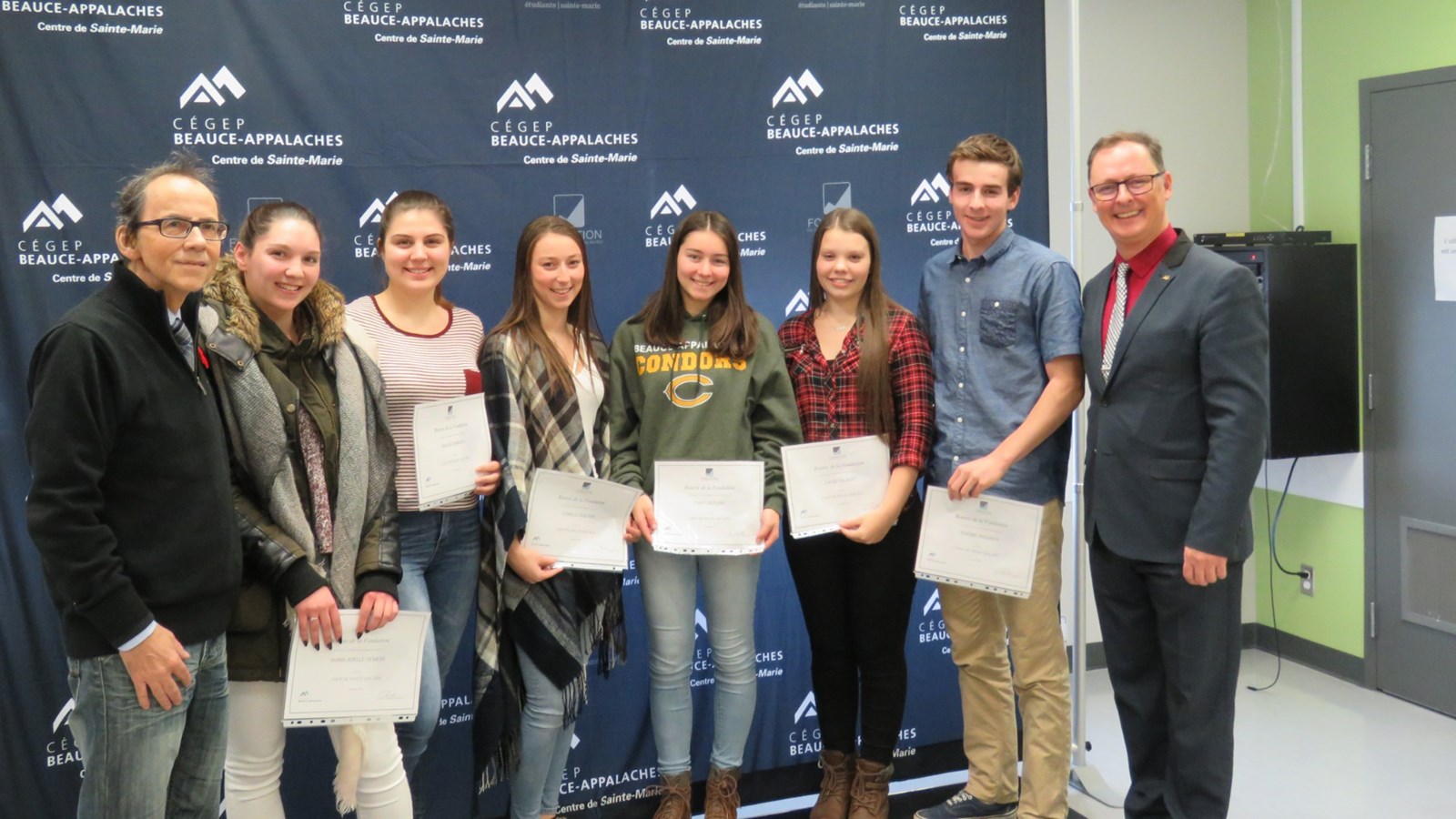Le Cégep Beauce-Appalaches reconnaît l'implication de nouveaux étudiants