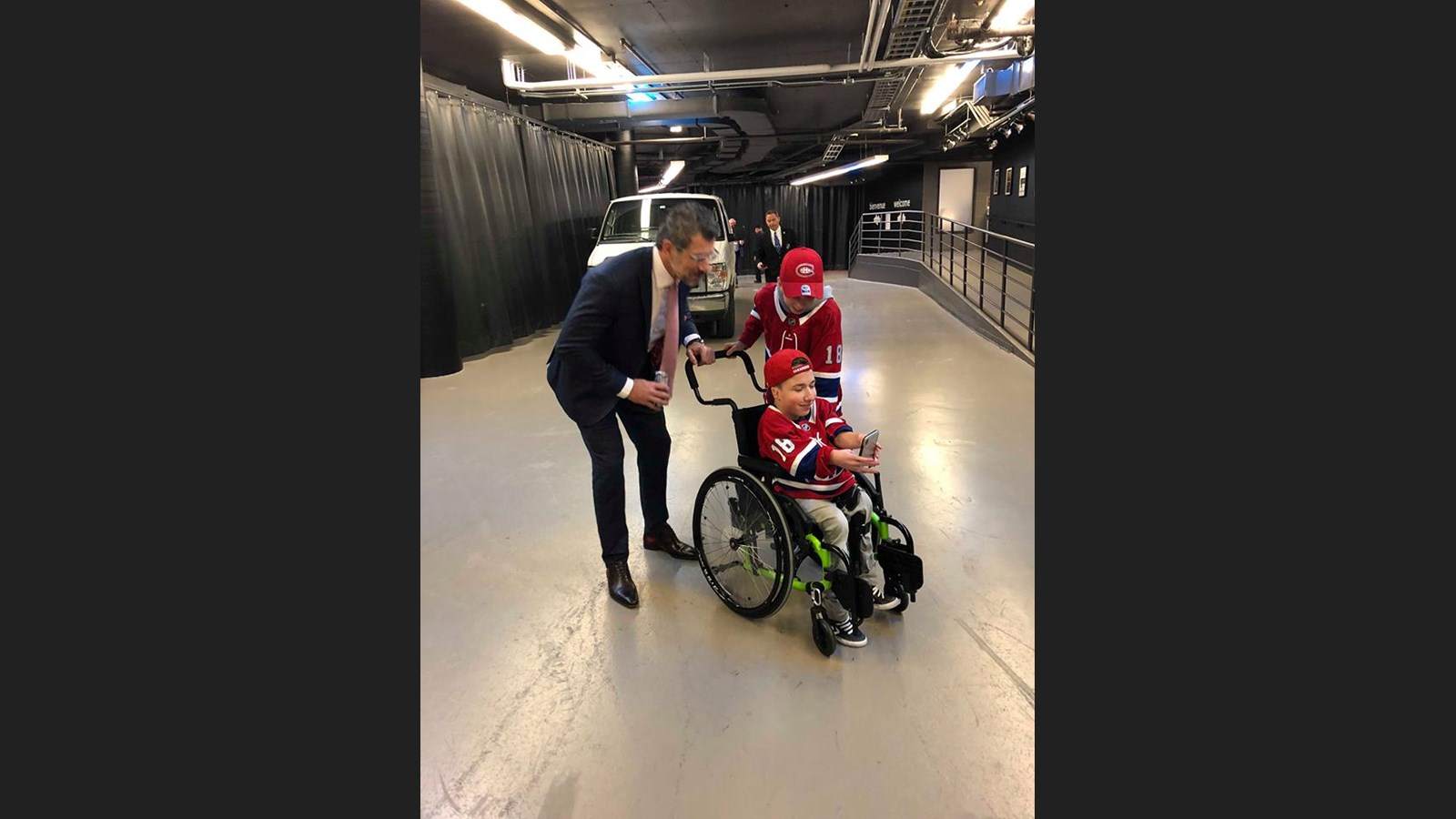 Thomas avec Marc Bergevin