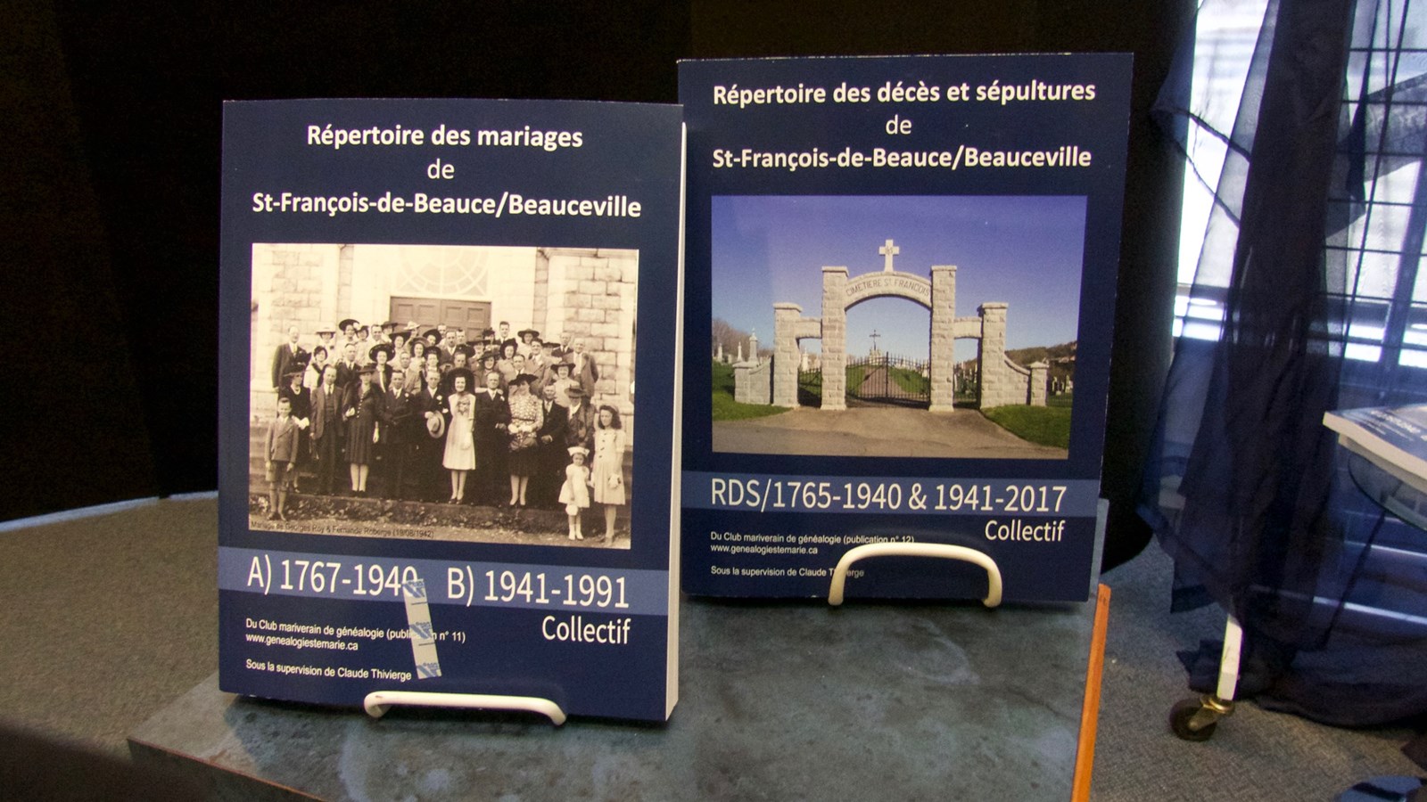 Le répertoire des mariages ainsi que celui des sépultures