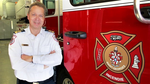 Sylvain Veilleux, chef du Service de sécurité incendie de Saint-Georges
