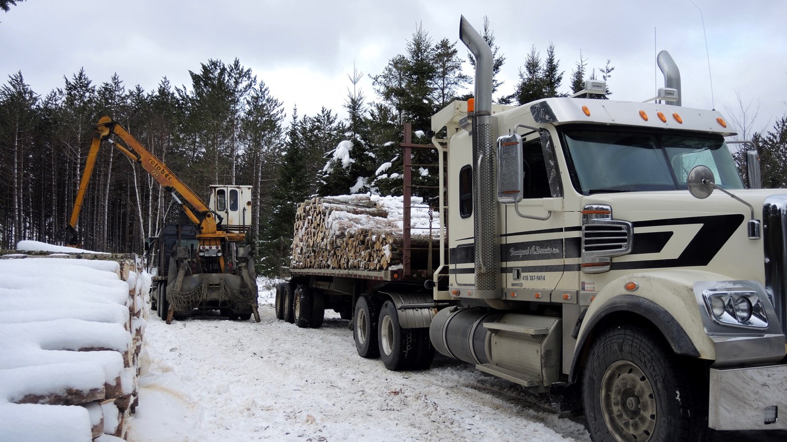 En Beauce, le dernier voyage de bois de 4 pieds marque la fin d’une époque