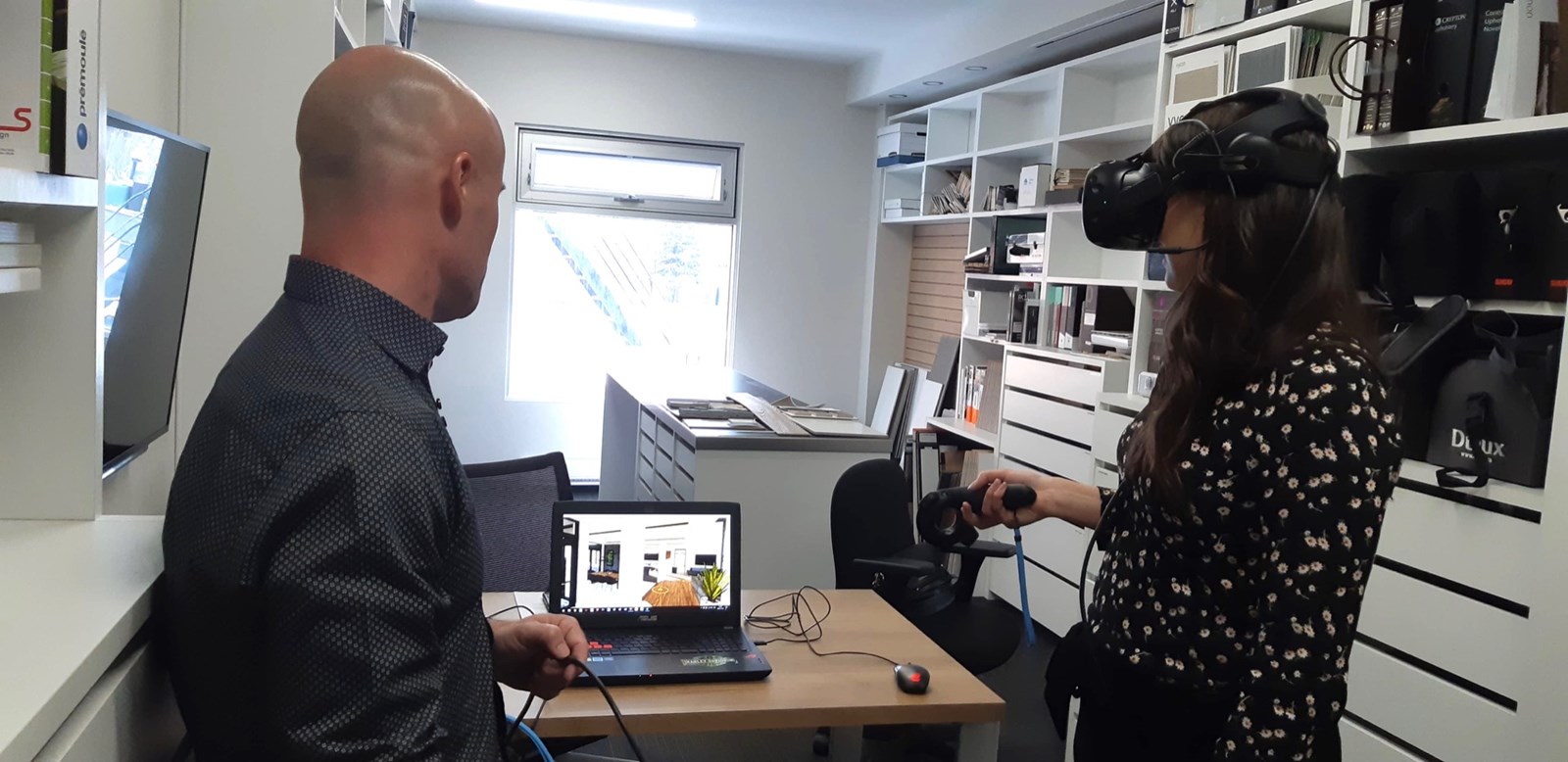 Le casque de réalité virtuelle à l'essai